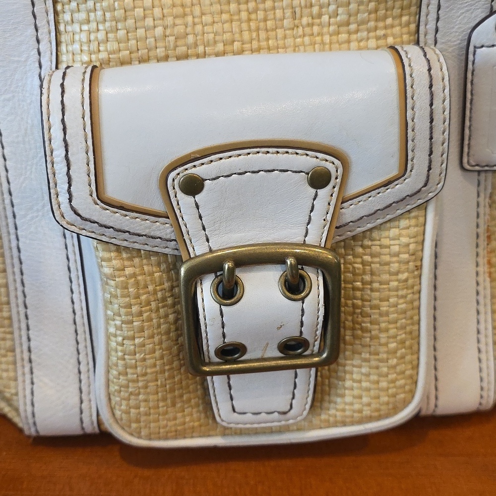 Coach Vintage 2005 Legacy Straw Tote - Picture 2 of 9